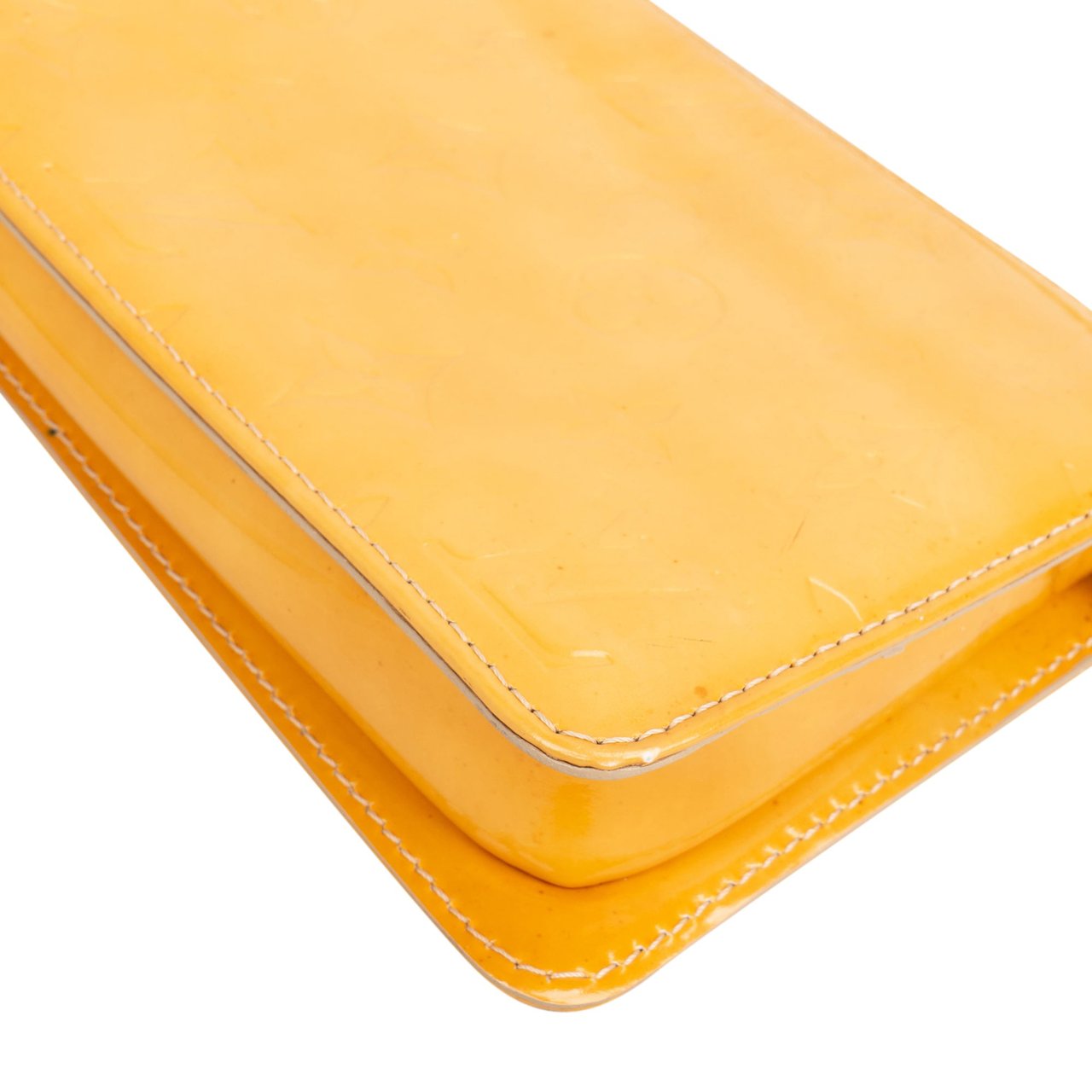 Louis Vuitton Louis Vuitton Yellow Vernis Monogram Lexington Handbag Geel