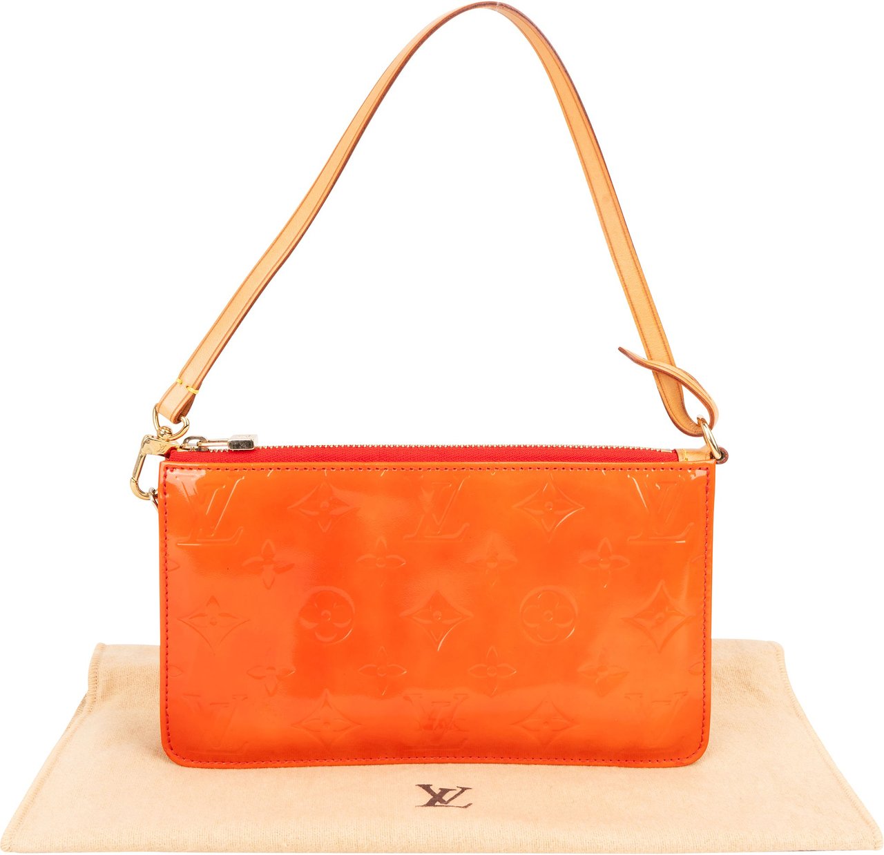Louis Vuitton Louis Vuitton Vernis Monogram Lexington Pochette Handbag Rood