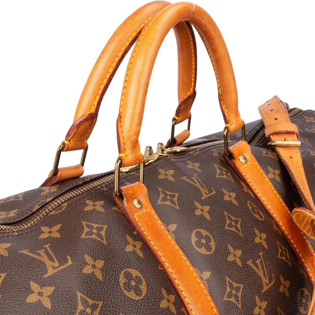 Louis Vuitton Louis Vuitton Canvas Monogram Keepall 60 Bandouliere Bruin