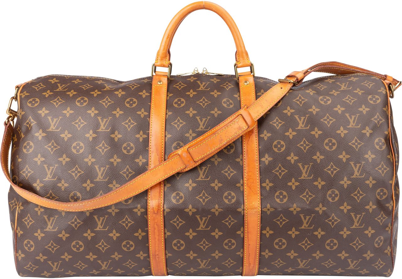 Louis Vuitton Louis Vuitton Canvas Monogram Keepall 60 Bandouliere Bruin