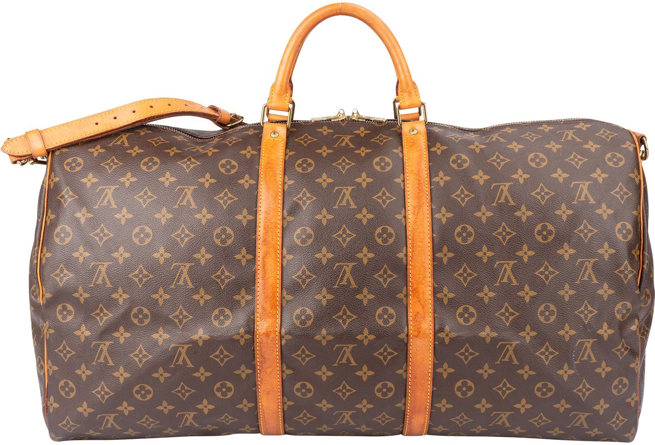 Louis Vuitton Louis Vuitton Canvas Monogram Keepall 60 Bandouliere Bruin