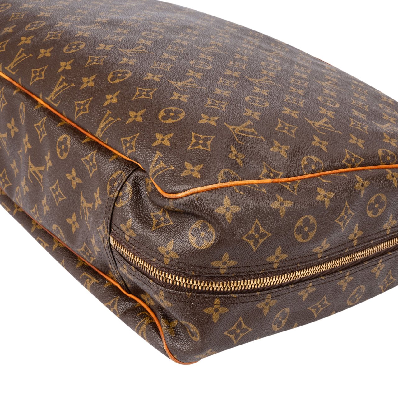 Louis Vuitton Louis Vuitton Canvas Monogram Alize Travel Bag Bruin