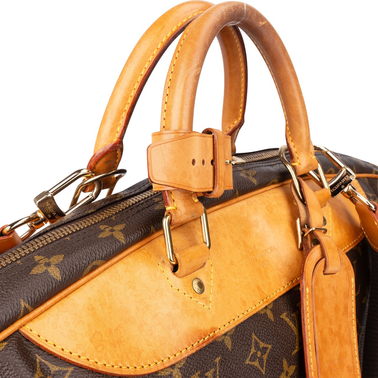Louis Vuitton Louis Vuitton Canvas Monogram Alize Travel Bag Bruin