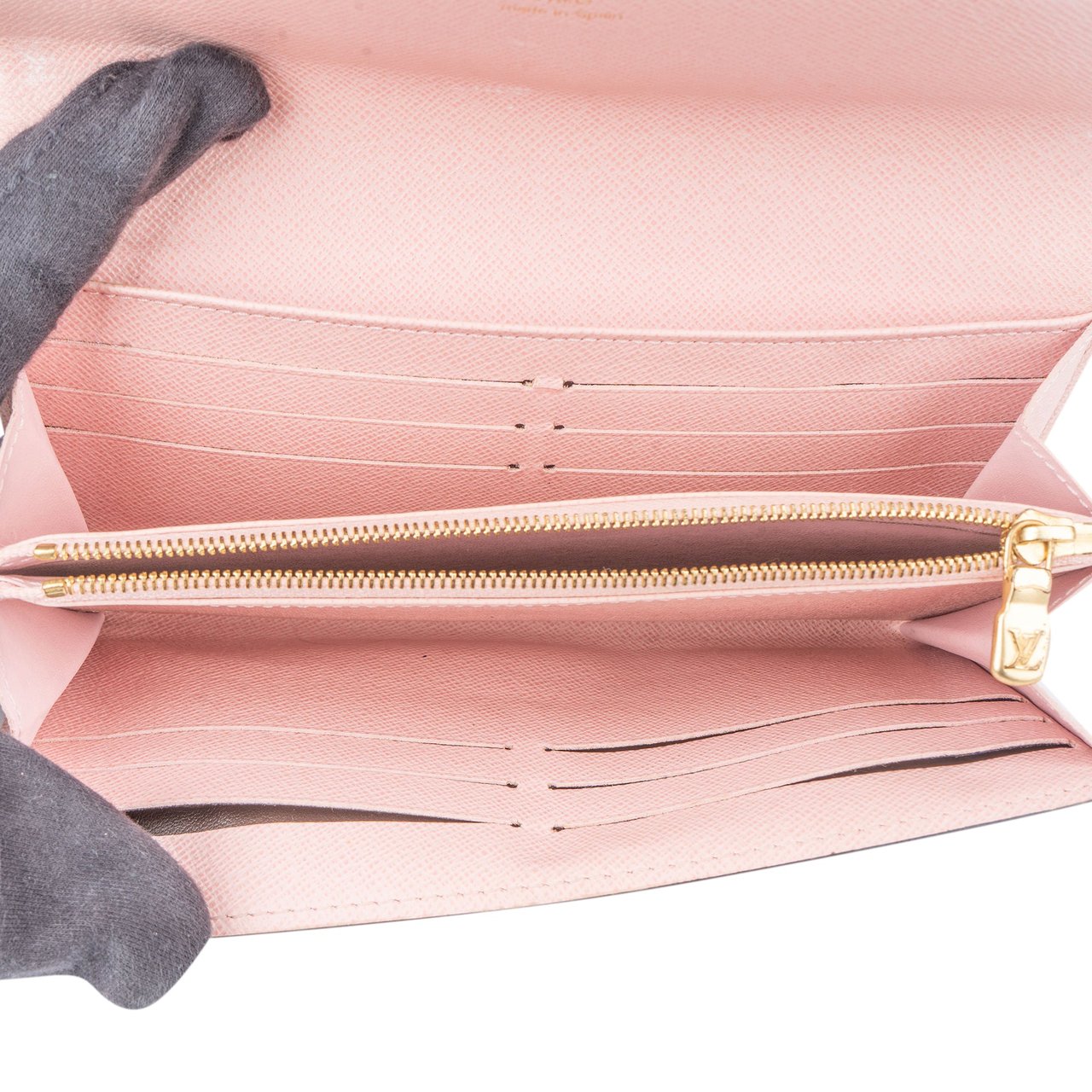 Louis Vuitton Louis Vuitton Damier Ebene Monogram Sarah Wallet Bruin