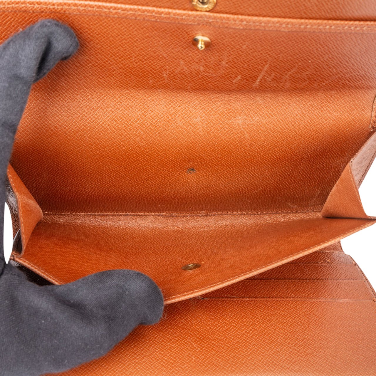 Louis Vuitton Louis Vuitton Canvas Monogram Sarah Wallet Bruin