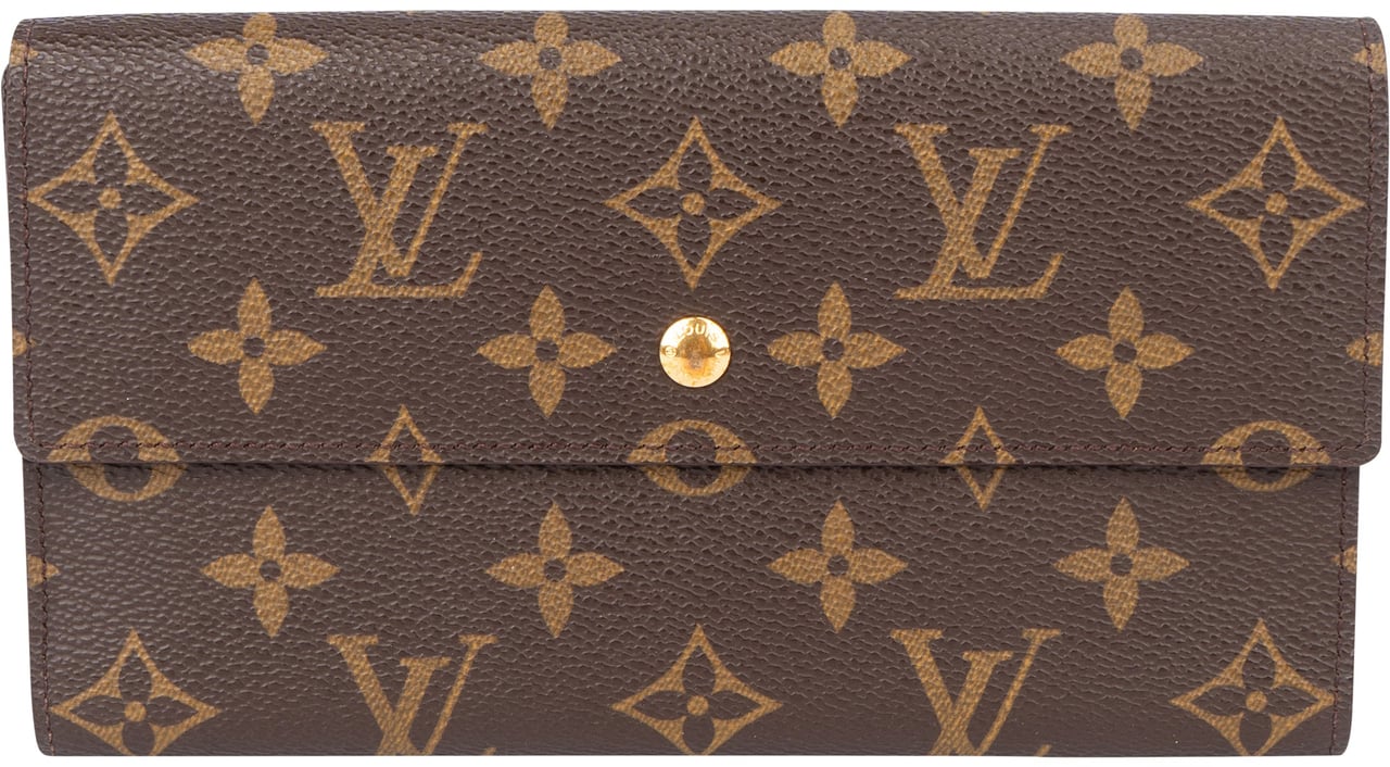 Louis Vuitton Louis Vuitton Canvas Monogram Sarah Wallet Bruin