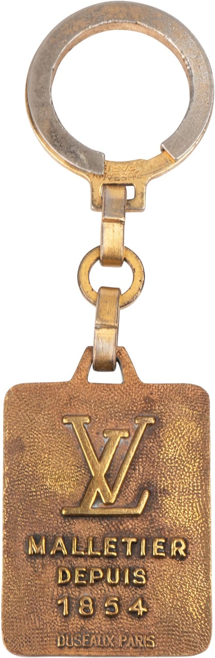 Louis Vuitton Louis Vuitton Vintage Malletier 1854 Pendant Goud