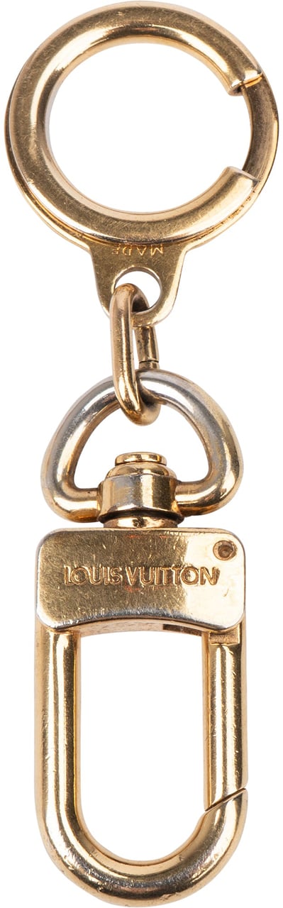 Louis Vuitton Louis Vuitton Gold Tone Pochette Extension Oranje