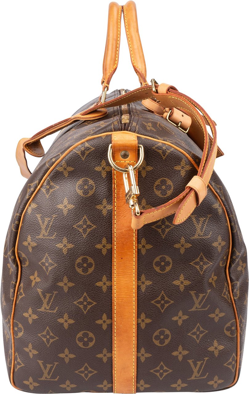 Louis Vuitton Louis Vuitton Canvas Monogram Keepall 55 Bandouliere Bruin