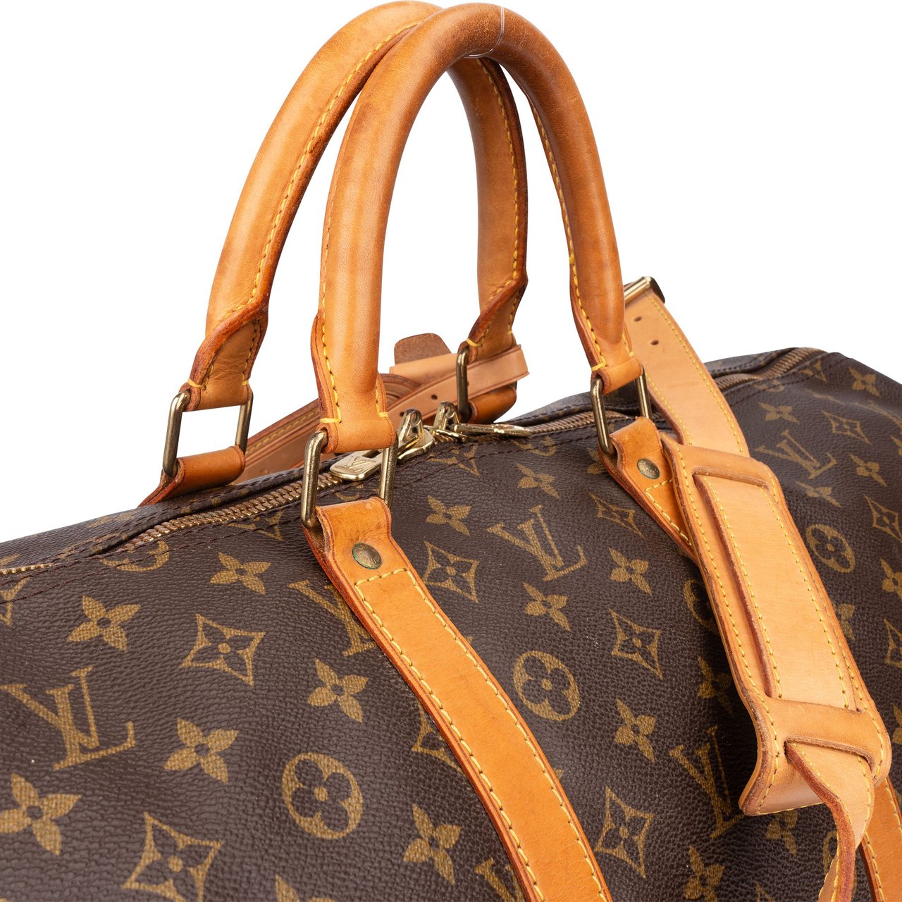 Louis Vuitton Louis Vuitton Canvas Monogram Keepall 55 Bandouliere Bruin