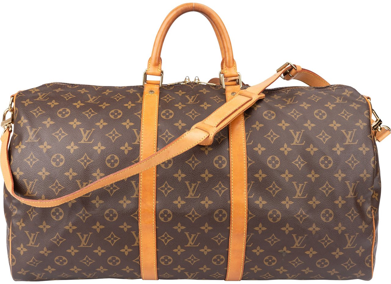 Louis Vuitton Louis Vuitton Canvas Monogram Keepall 55 Bandouliere Bruin