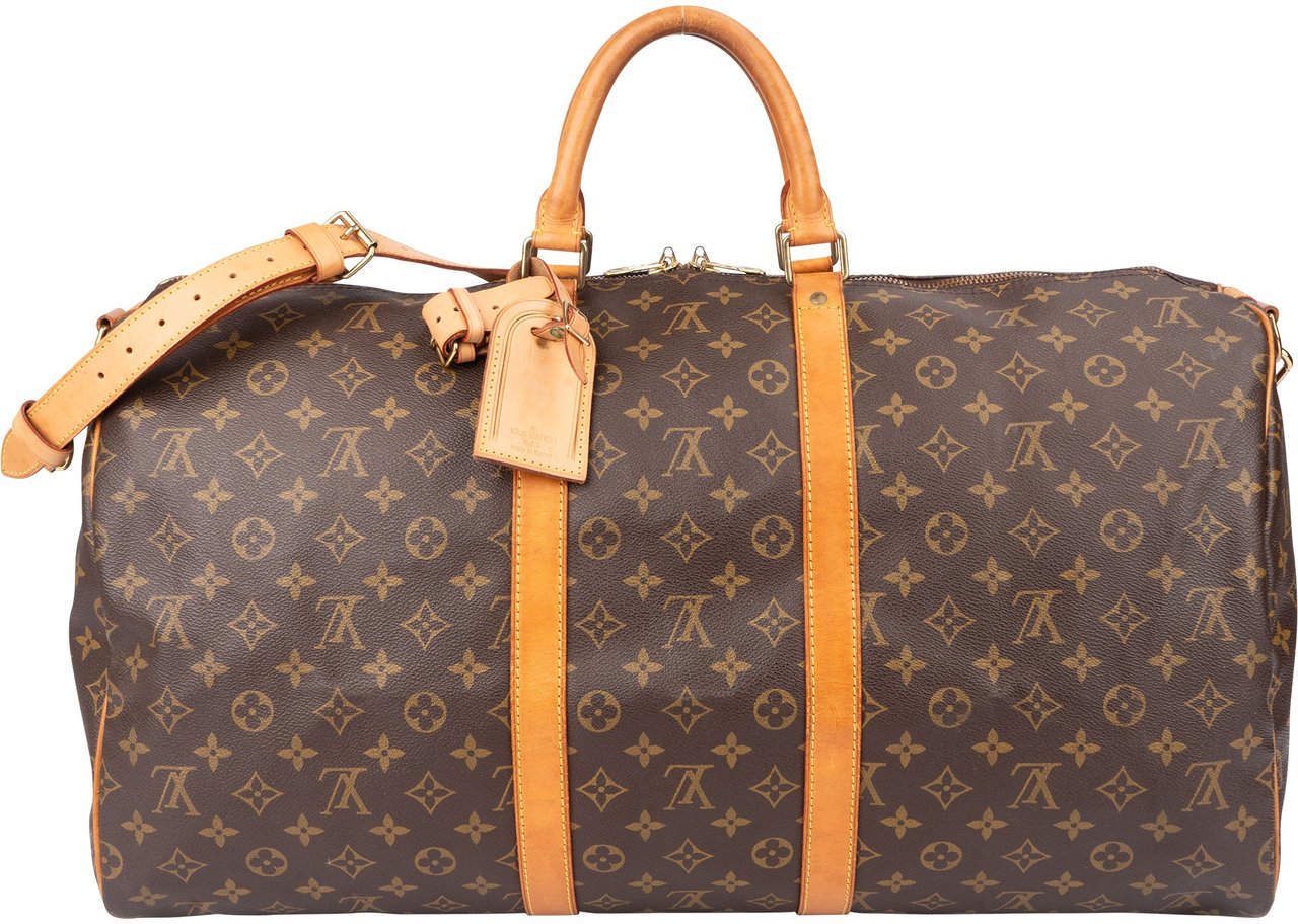 Louis Vuitton Louis Vuitton Canvas Monogram Keepall 55 Bandouliere Bruin