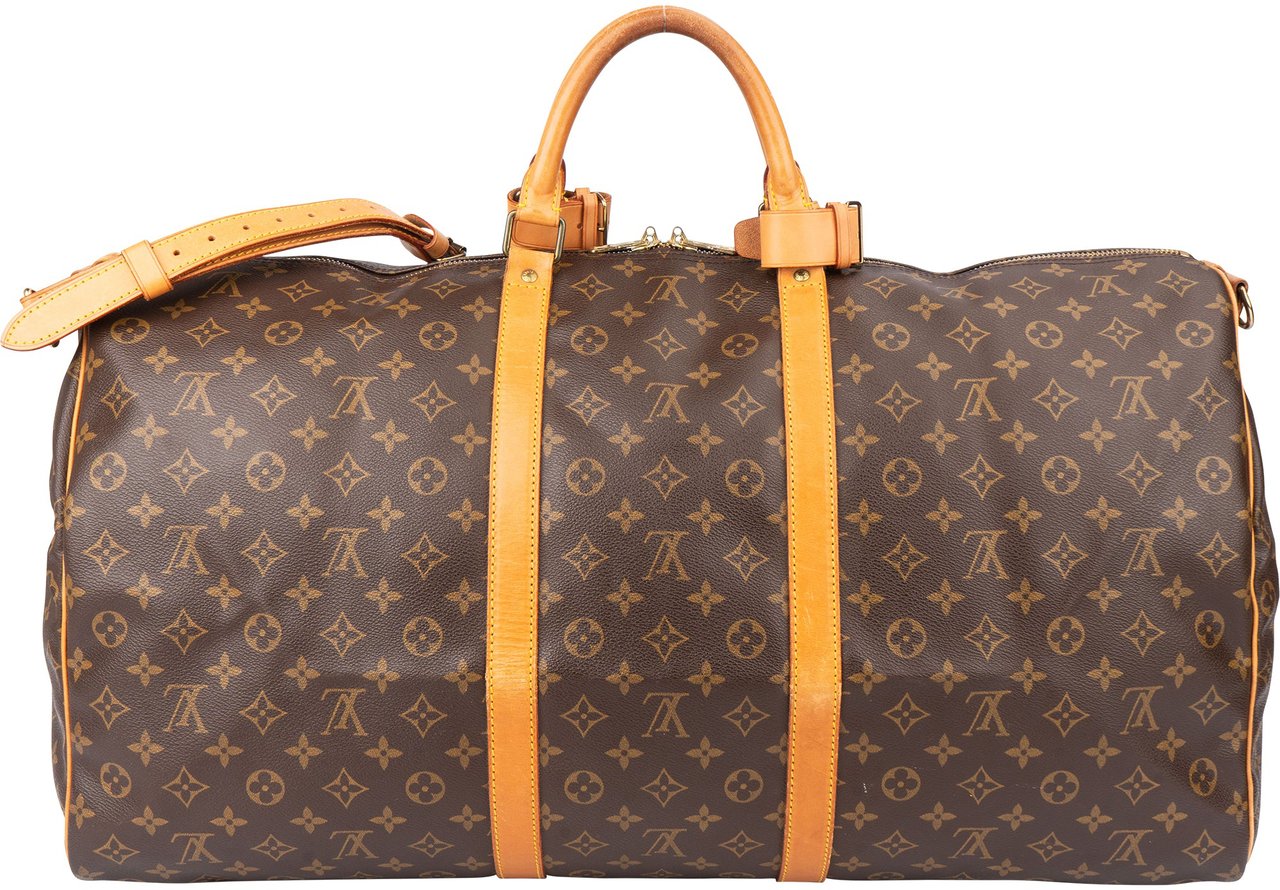 Louis Vuitton Louis Vuitton Canvas Monogram Keepall 60 Bandouliere Bruin