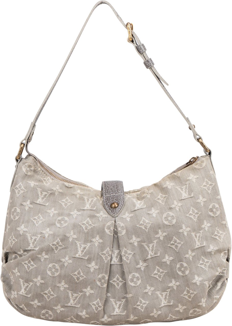Louis Vuitton Louis Vuitton Denim Monogram Mahina Shoulder Bag Donkergrijs