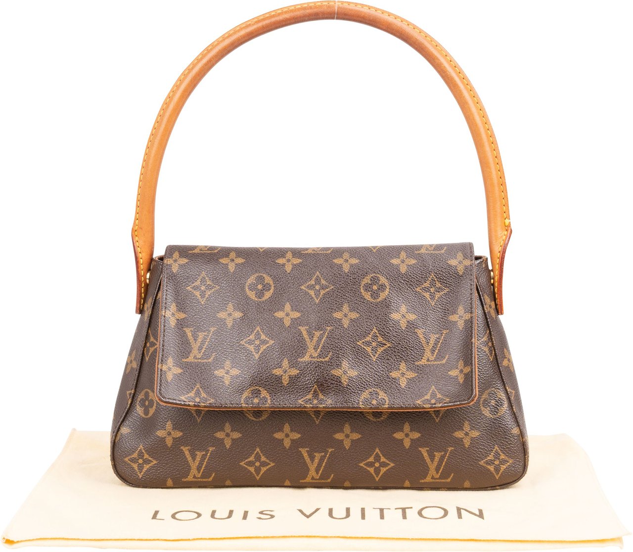 Louis Vuitton Canvas Monogram Looping PM Handbag Bruin