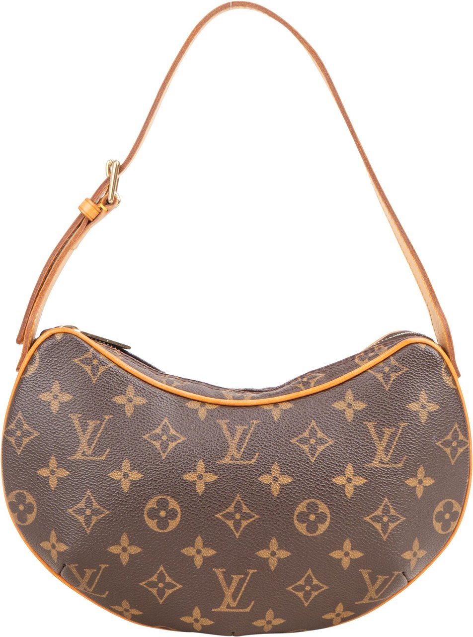 Louis Vuitton Louis Vuitton Canvas Monogram Croissant PM Handbag Bruin