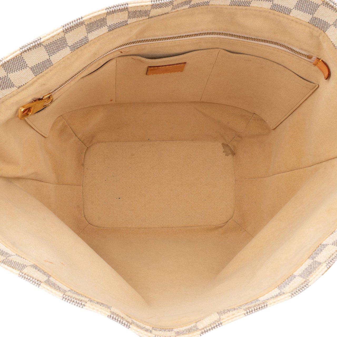 Louis Vuitton Louis Vuitton Damier Azur Monogram Salina PM Handbag Wit