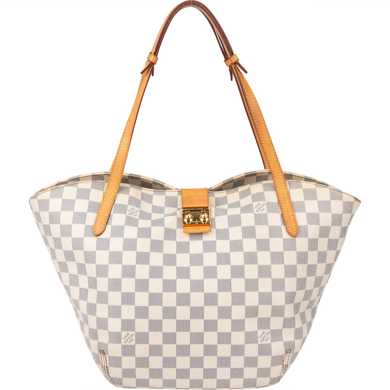 Louis Vuitton Louis Vuitton Damier Azur Monogram Salina PM Handbag Wit