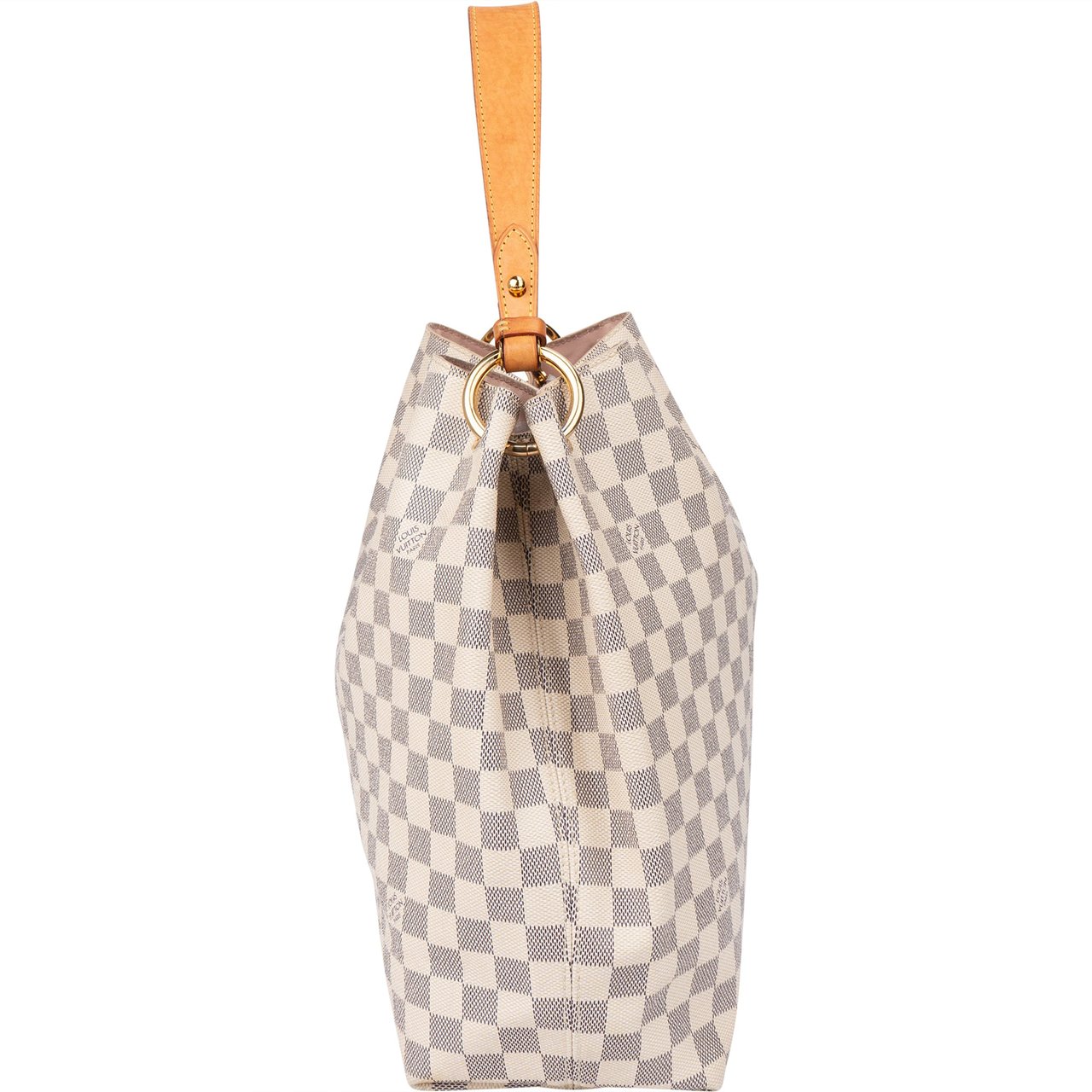 Louis Vuitton Damier Azur Monogram Graceful MM Handbag Wit