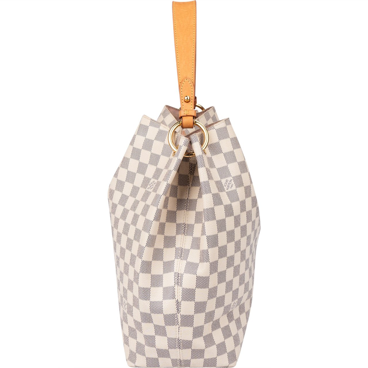 Louis Vuitton Damier Azur Monogram Graceful MM Handbag Wit