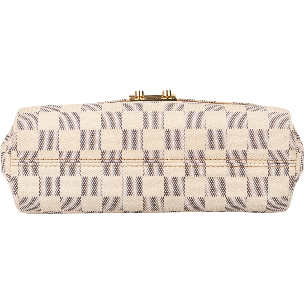 Louis Vuitton Damier Azur Monogram Croisette Handbag Wit