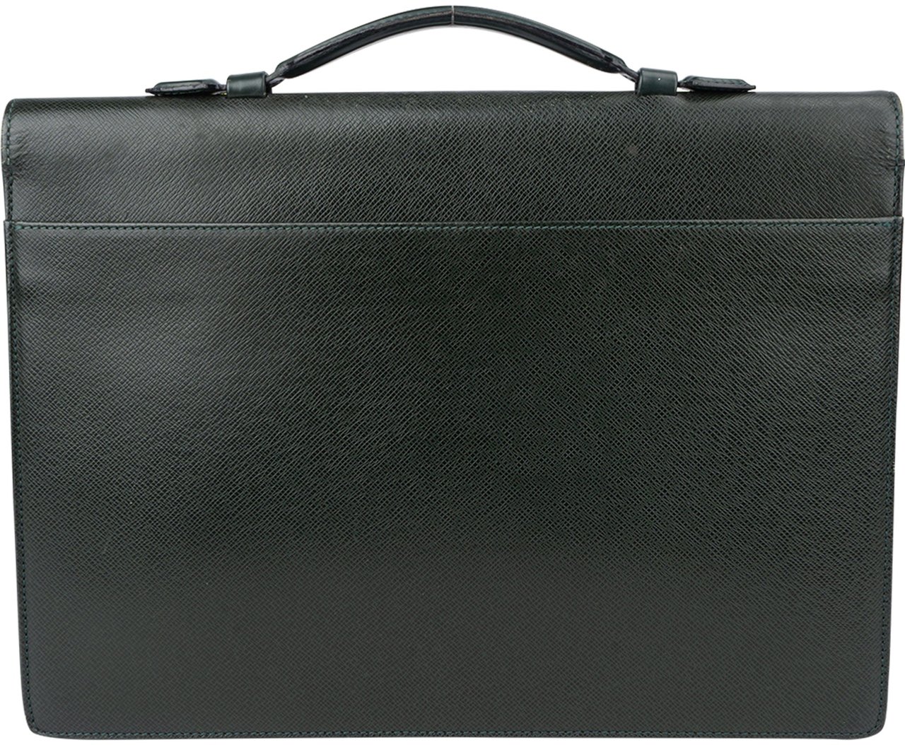 Louis Vuitton Louis Vuitton Vert Taiga leather Serviette Kourad Business Handbag Groen