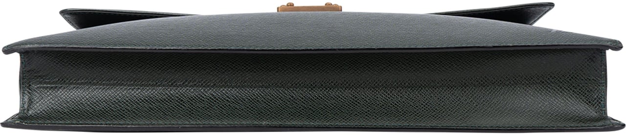 Louis Vuitton Louis Vuitton Vert Taiga leather Serviette Kourad Business Handbag Groen