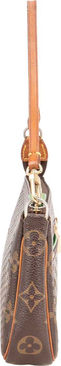Louis Vuitton Louis Vuitton Limited Perforated Canvas Monogram Pochette Accessoire Handbag Bruin