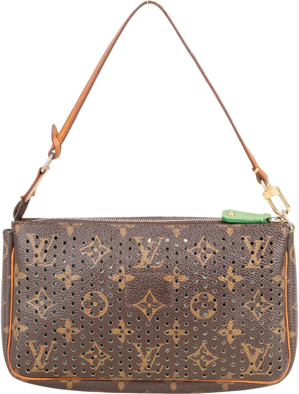 Louis Vuitton Louis Vuitton Limited Perforated Canvas Monogram Pochette Accessoire Handbag Bruin