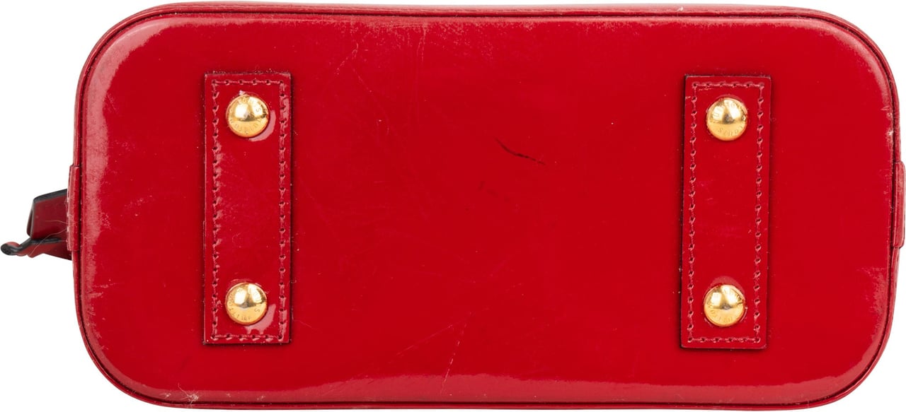 Louis Vuitton Louis Vuitton Pomme Vernis Monogram Alma BB Handbag Rood