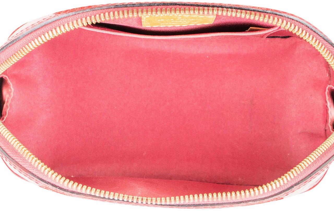 Louis Vuitton Louis Vuitton Pomme Vernis Monogram Alma BB Handbag Rood