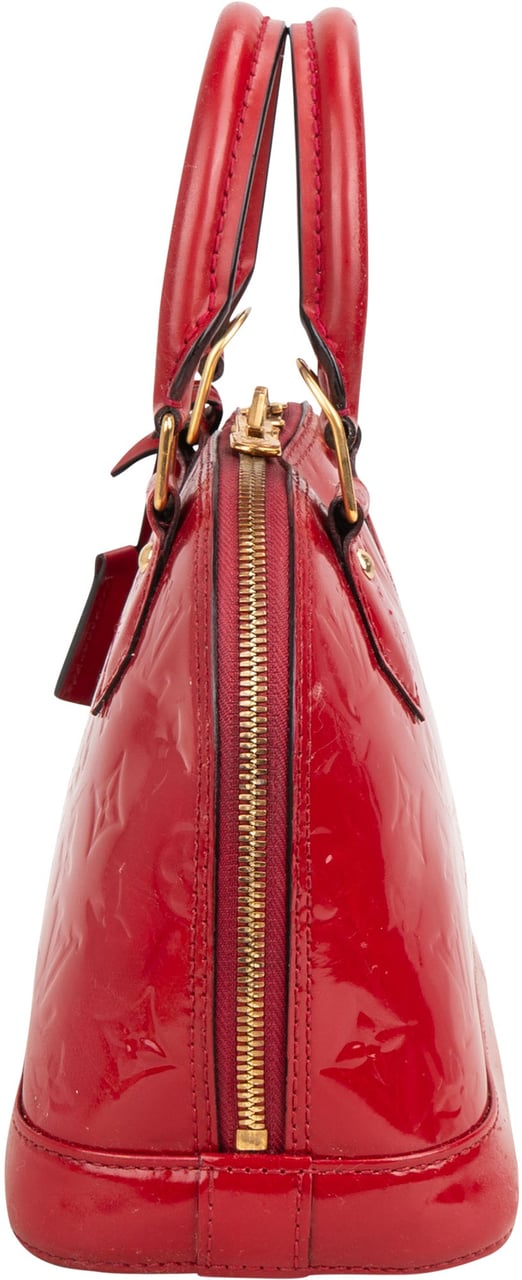Louis Vuitton Louis Vuitton Pomme Vernis Monogram Alma BB Handbag Rood