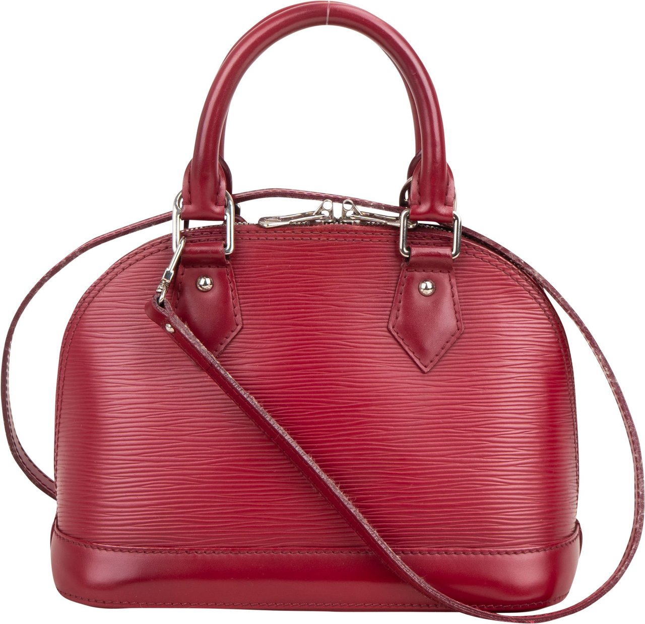 Louis Vuitton Louis Vuitton Epi Leather Alma BB Handbag Rood