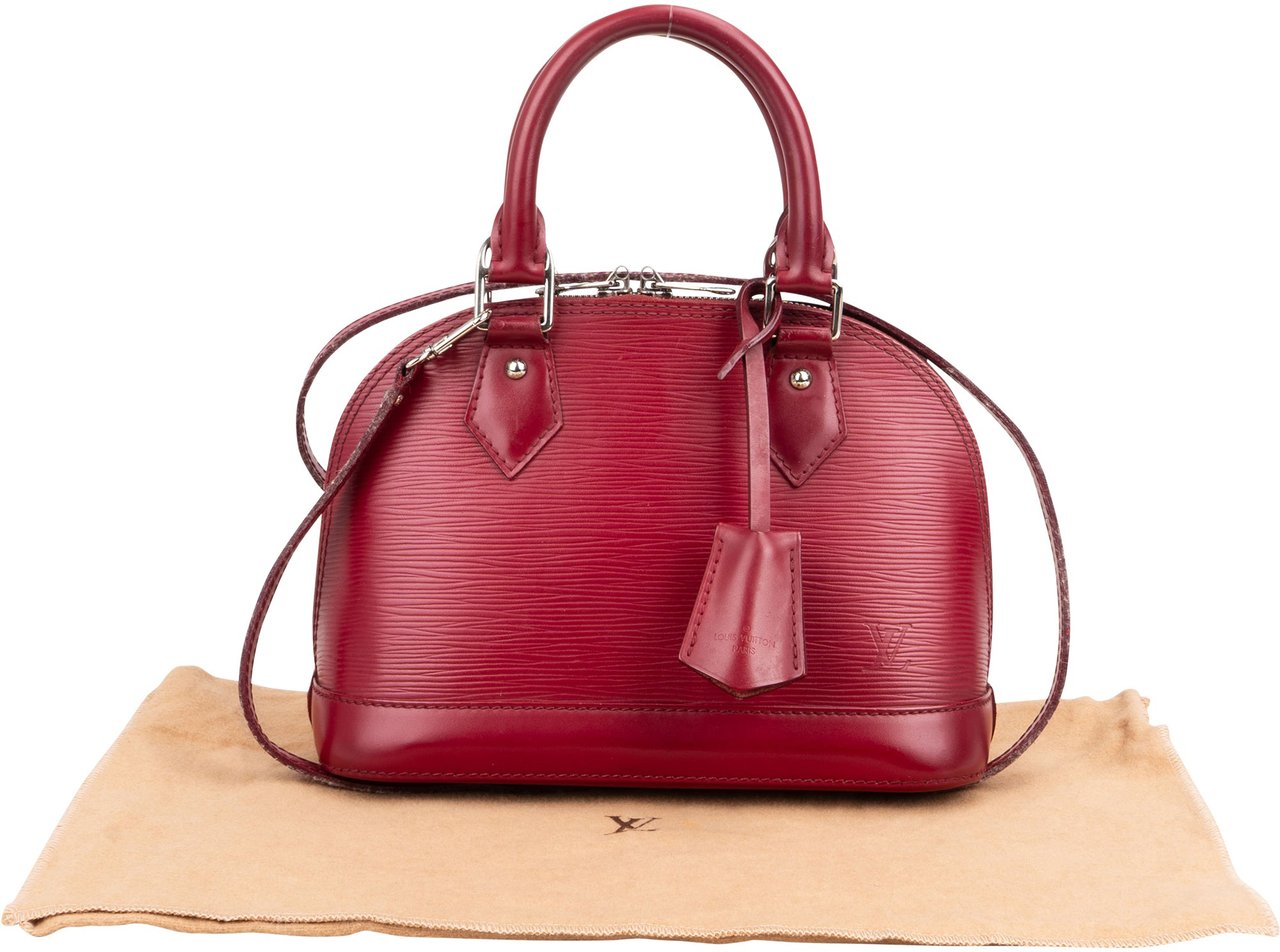 Louis Vuitton Epi Leather Alma BB Handbag Roze