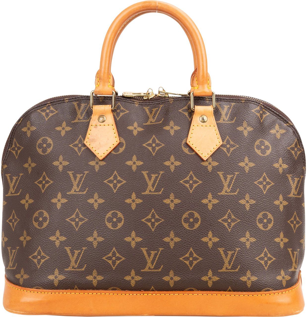 Louis Vuitton Louis Vuitton Canvas Monogram Alma PM Handbag Bruin