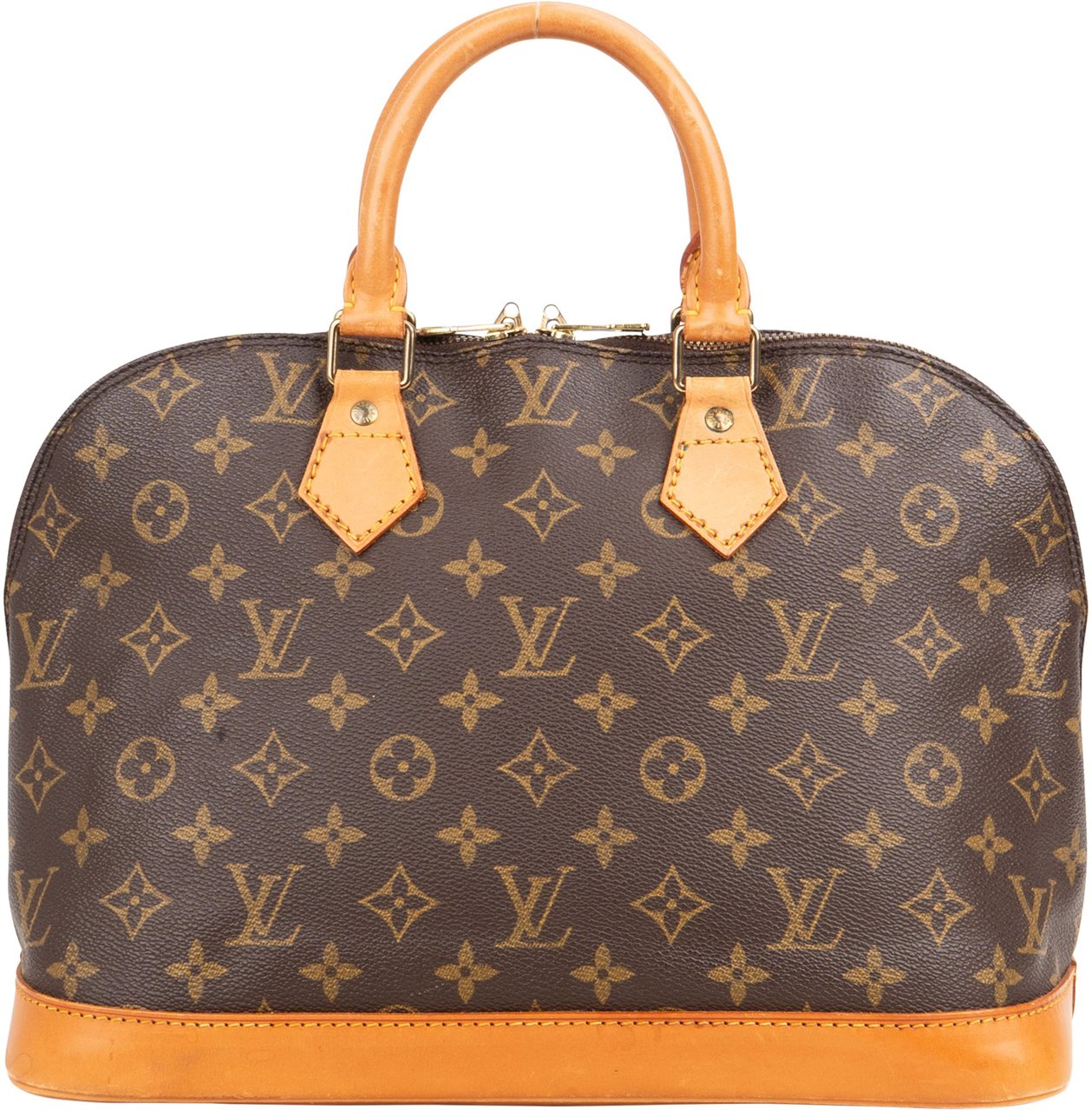 Louis Vuitton Louis Vuitton Canvas Monogram Alma PM Handbag Bruin