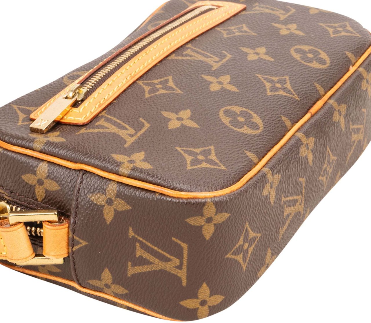 Louis Vuitton Canvas Monogram Pochette Cite Shoulder Bag Bruin