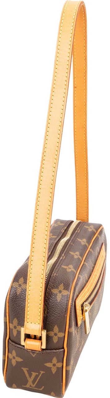 Louis Vuitton Canvas Monogram Pochette Cite Shoulder Bag Bruin