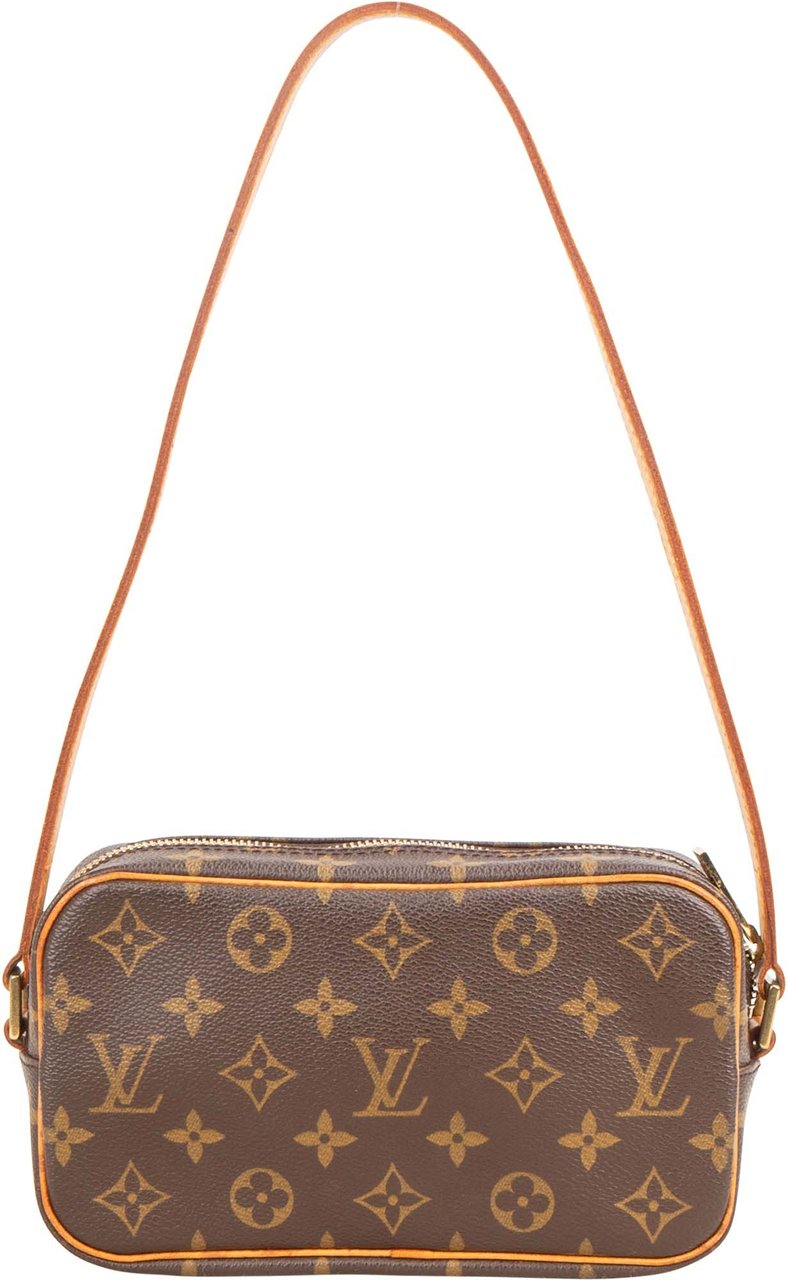 Louis Vuitton Canvas Monogram Pochette Cite Shoulder Bag Bruin