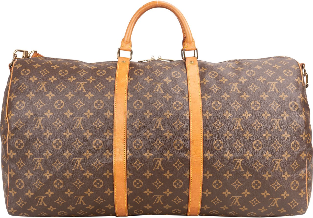 Louis Vuitton Louis Vuitton Canvas Monogram Keepall 60 Bandouliere Bruin