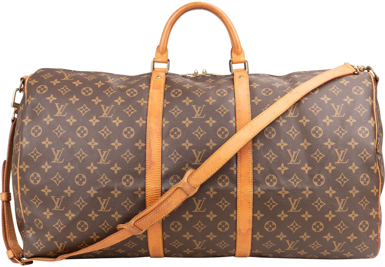 Louis Vuitton Louis Vuitton Canvas Monogram Keepall 60 Bandouliere Bruin