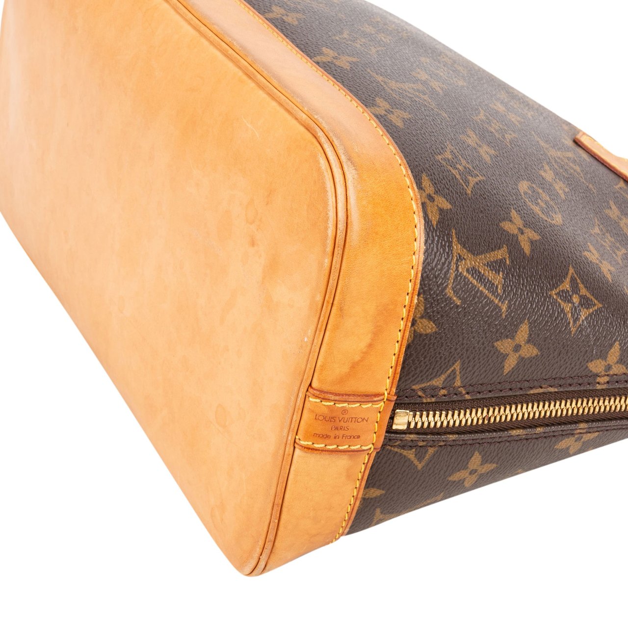 Louis Vuitton Louis Vuitton Canvas Monogram Alma PM Handbag Bruin