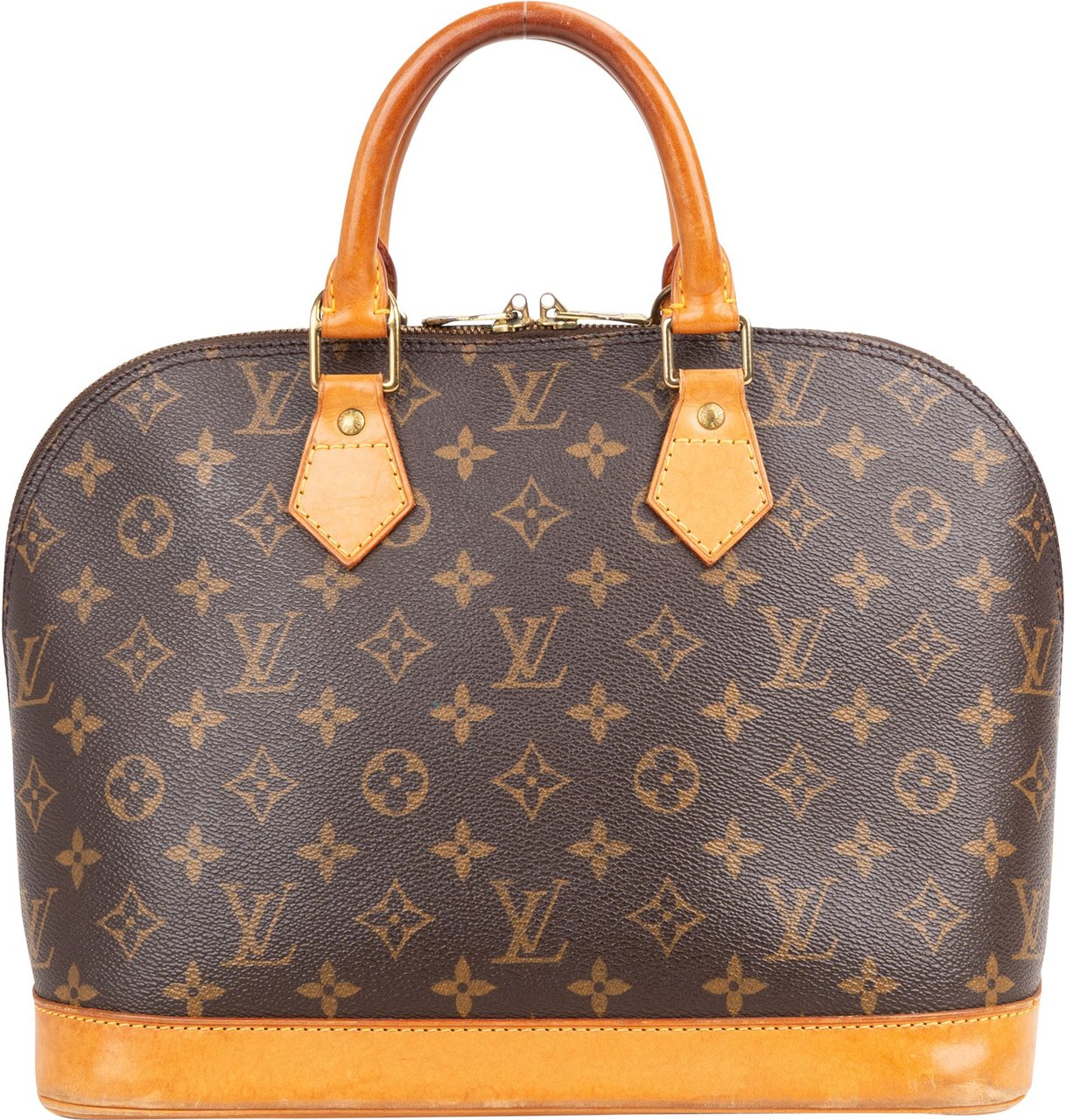 Louis Vuitton Louis Vuitton Canvas Monogram Alma PM Handbag Bruin