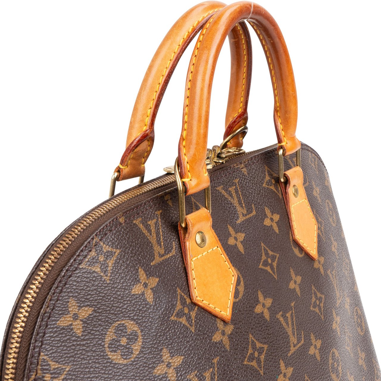 Louis Vuitton Louis Vuitton Canvas Monogram Alma PM Handbag Bruin