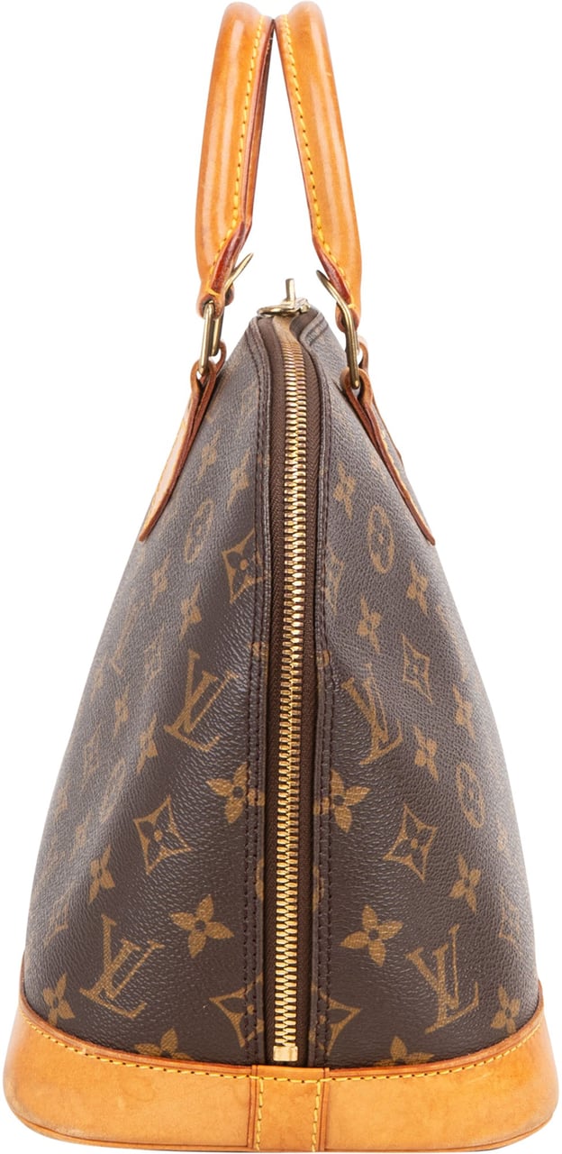 Louis Vuitton Louis Vuitton Canvas Monogram Alma PM Handbag Bruin