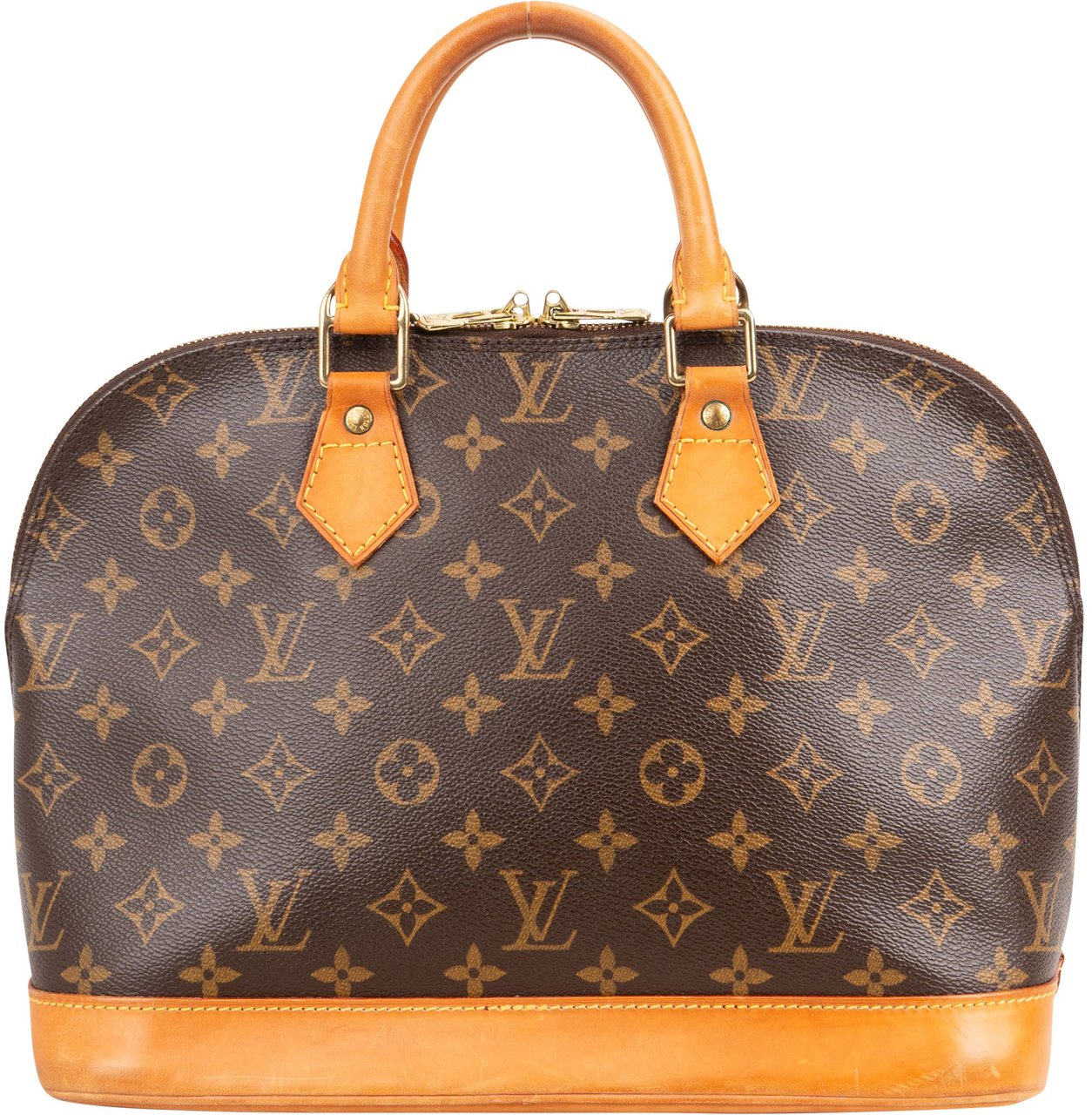 Louis Vuitton Louis Vuitton Canvas Monogram Alma PM Handbag Bruin
