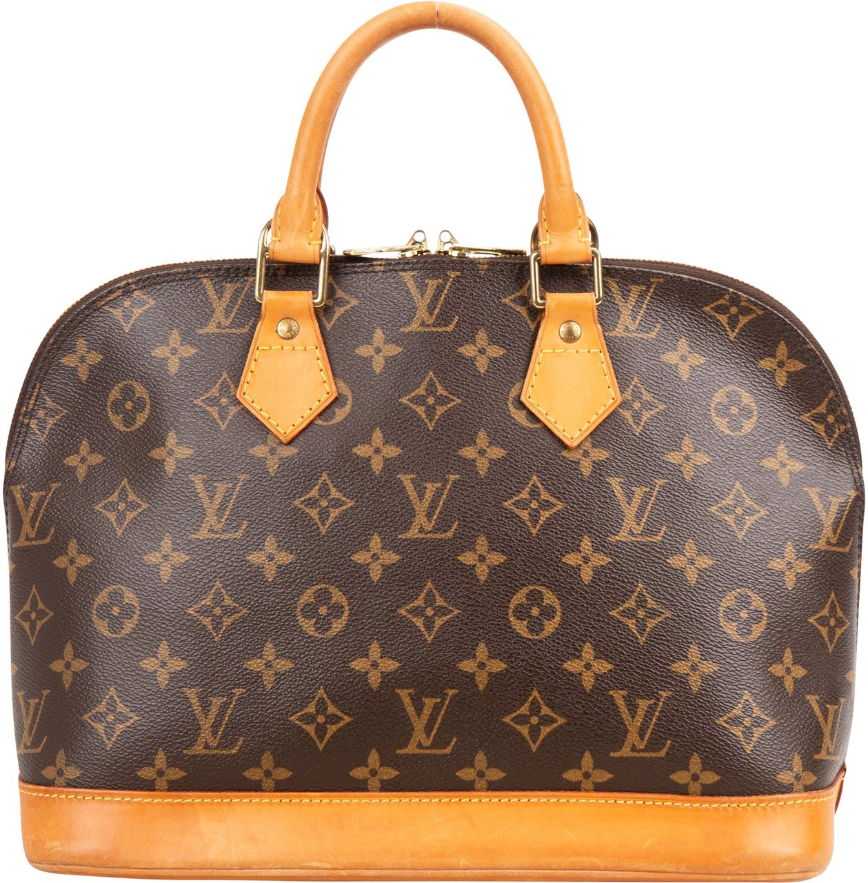 Louis Vuitton Louis Vuitton Canvas Monogram Alma PM Handbag Bruin