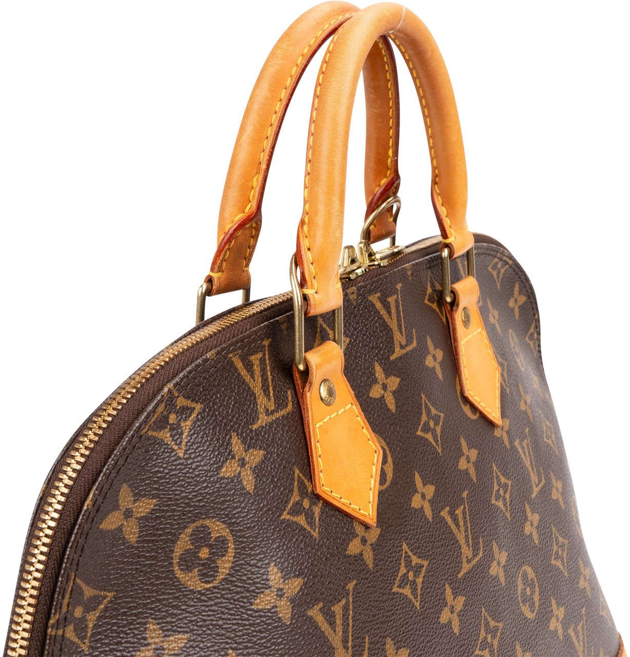 Louis Vuitton Louis Vuitton Canvas Monogram Alma PM Handbag Bruin
