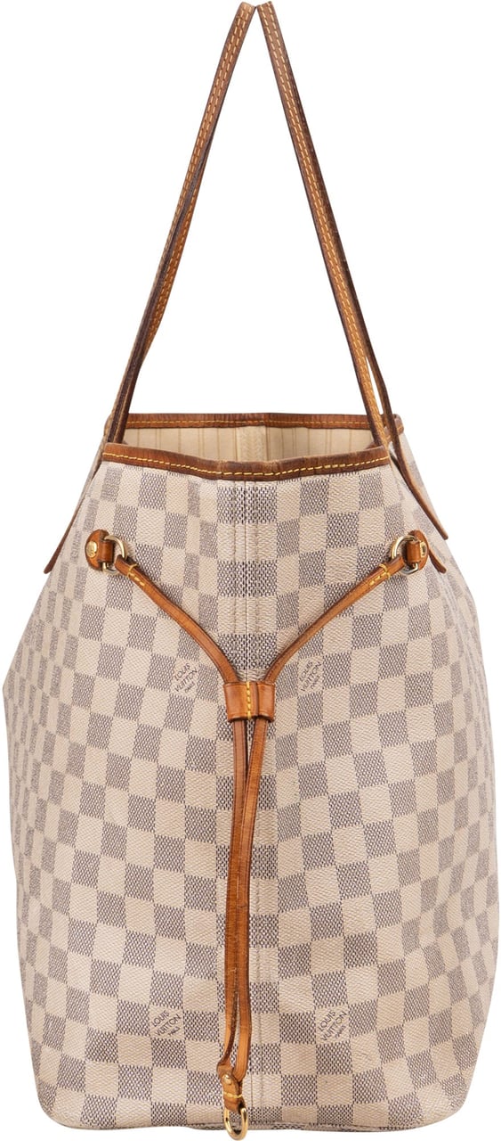 Louis Vuitton Louis Vuitton Damier Azur Monogram Neverfull GM Shopper Handbag Wit
