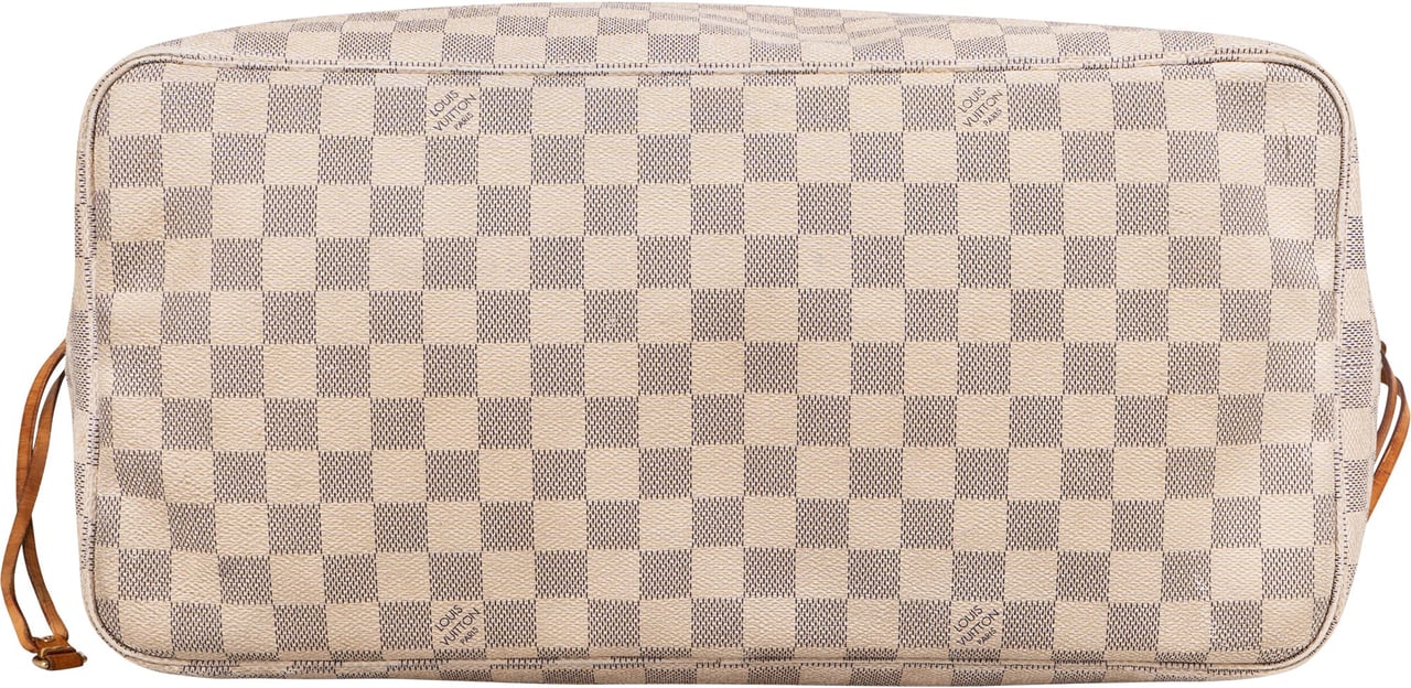 Louis Vuitton Louis Vuitton Damier Azur Monogram Neverfull GM Shopper Handbag Wit